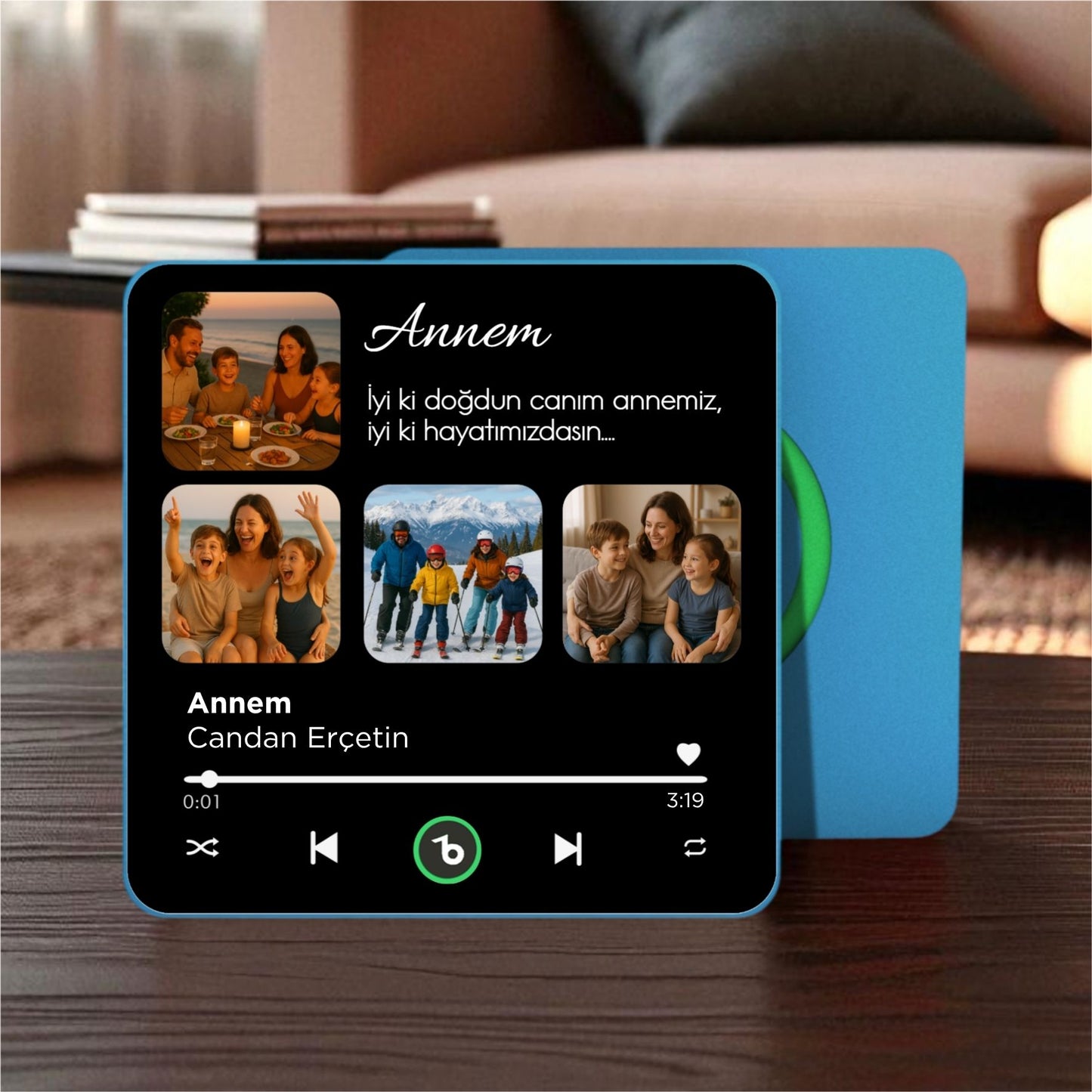 ANNE Kolajlı BeatsMagnet Kişiye Özel Müzikli Magnet V4.0