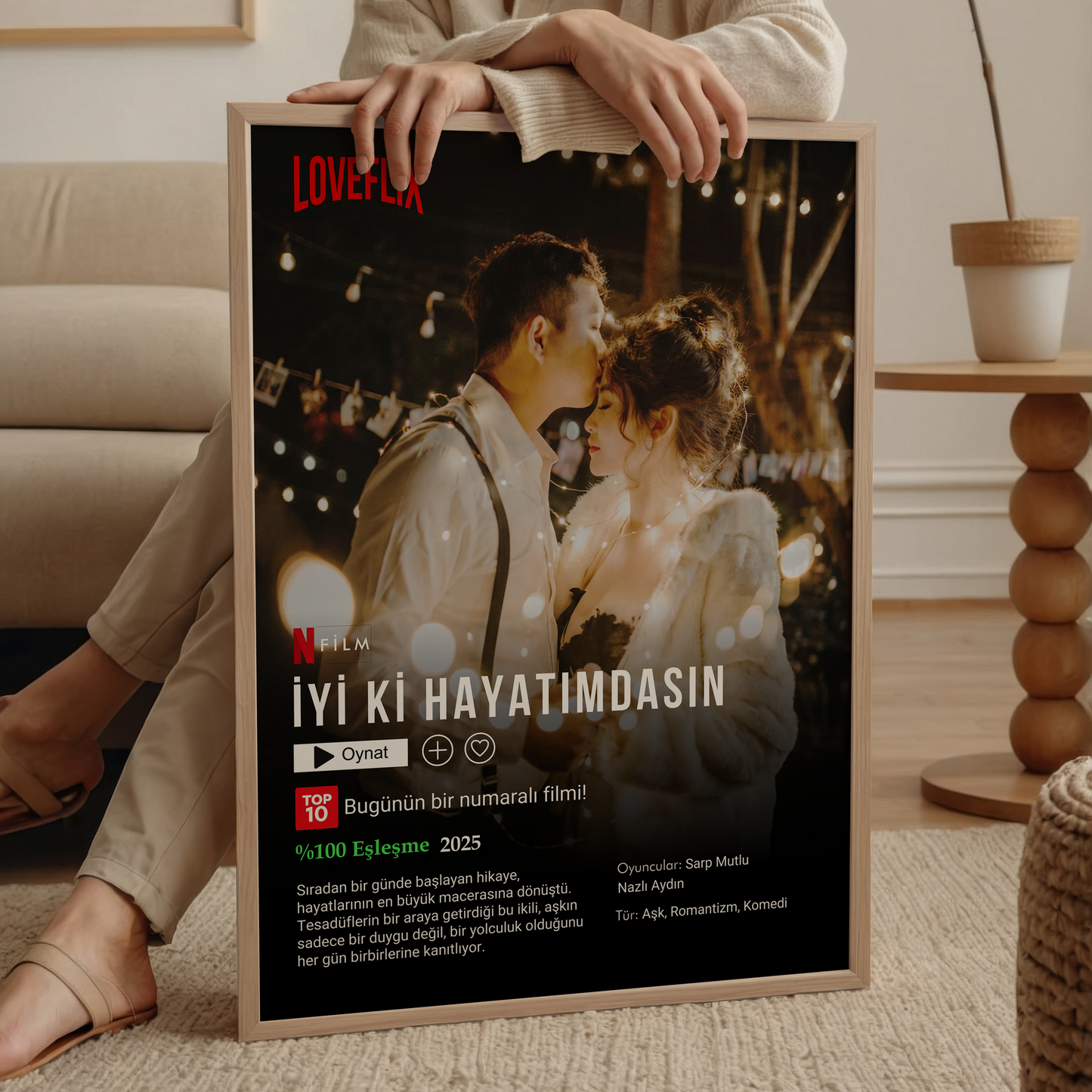 NETFLIX Film Afişi Kişiye Özel Tablo