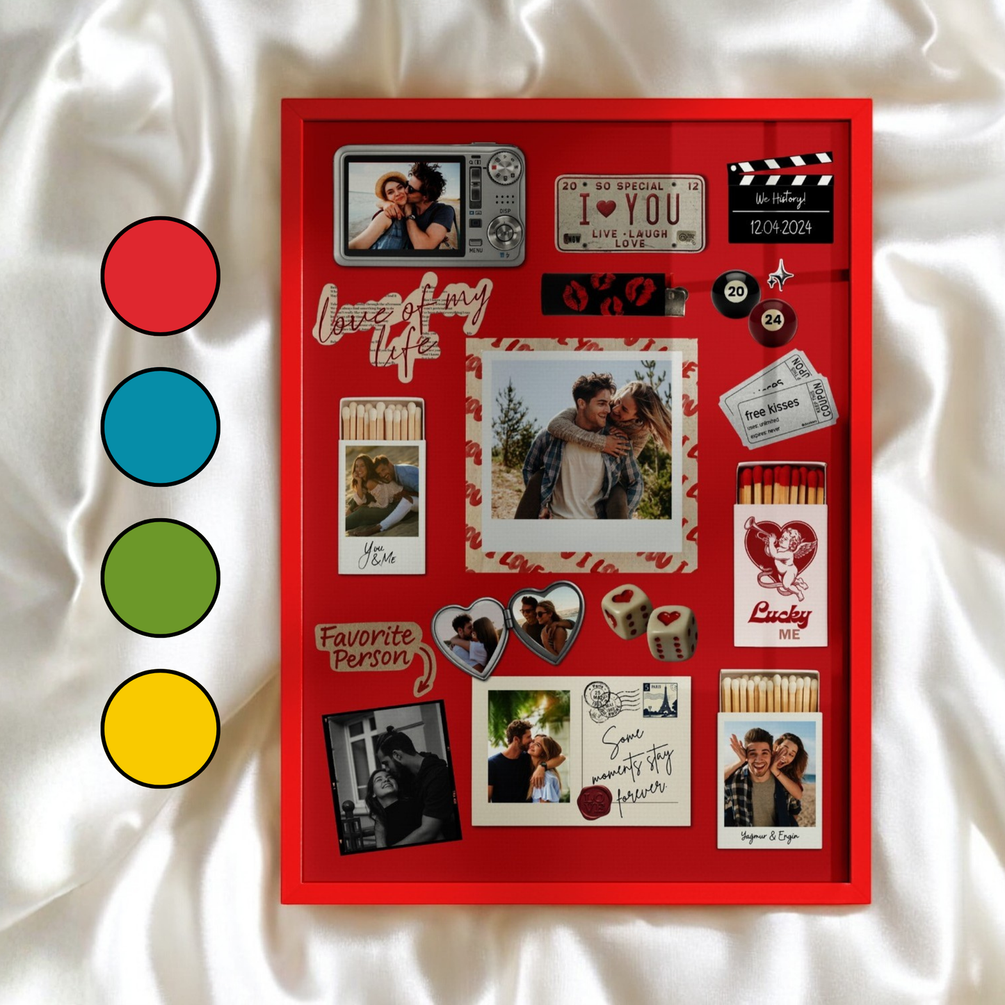 Retro Matchbook Kişiye Özel Tablo