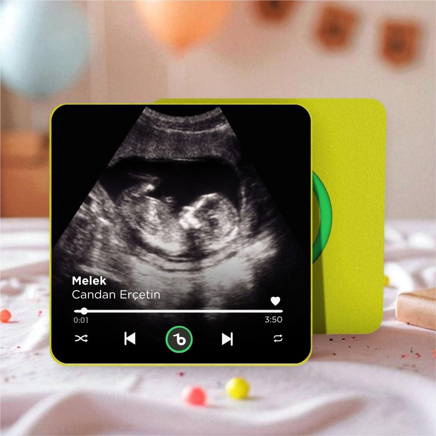 Ultrason Fotoğraflı BeatsMagnet Kişiye Özel Ses ve Müzikli Magnet V4.0