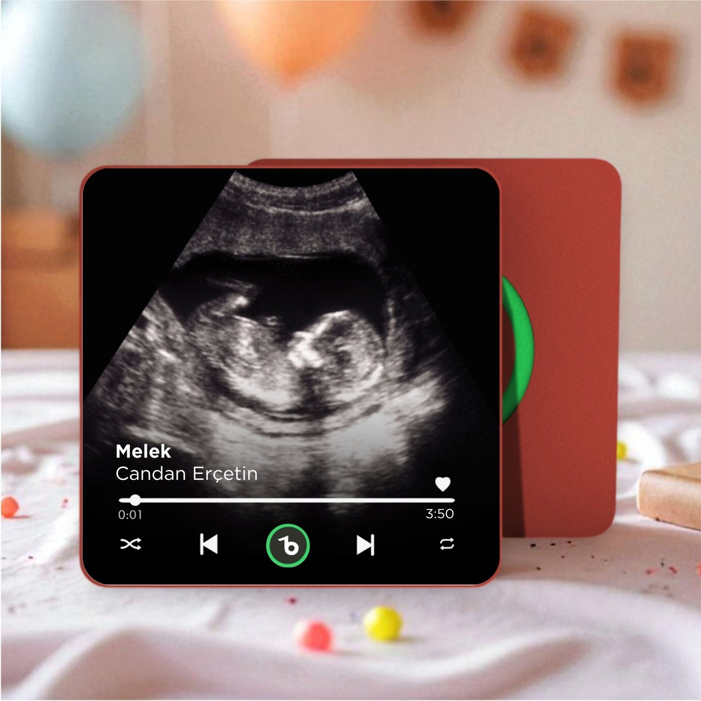 Ultrason Fotoğraflı BeatsMagnet Kişiye Özel Ses ve Müzikli Magnet V4.0