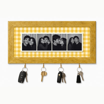 Kişiye Özel Photobooth Yatay Çerçeveli Anahtarlık - Lemon