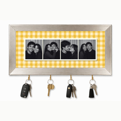 Kişiye Özel Photobooth Yatay Çerçeveli Anahtarlık - Lemon