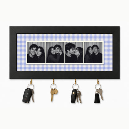 Kişiye Özel Photobooth Yatay Çerçeveli Anahtarlık - Lavender