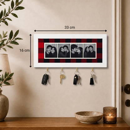 Kişiye Özel Photobooth Yatay Çerçeveli Anahtarlık - Buffalo