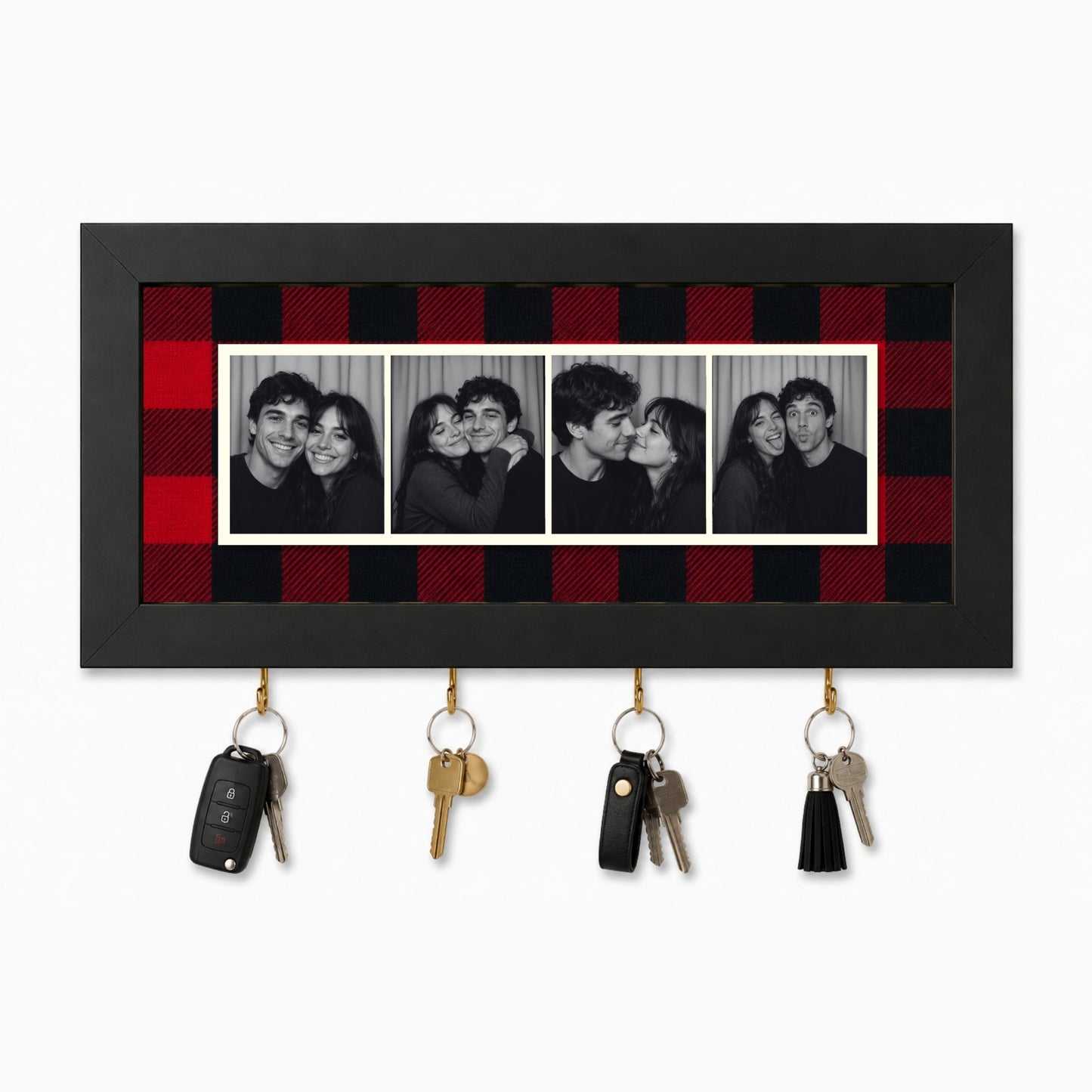 Kişiye Özel Photobooth Yatay Çerçeveli Anahtarlık - Buffalo
