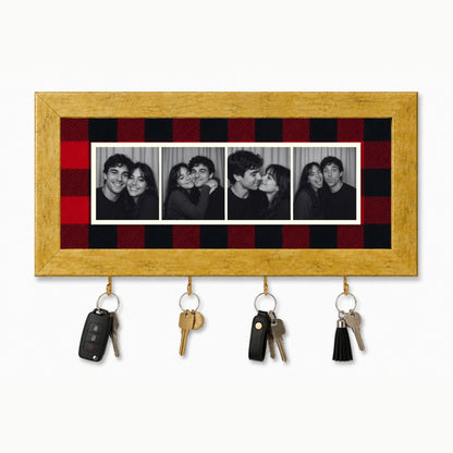 Kişiye Özel Photobooth Yatay Çerçeveli Anahtarlık - Buffalo