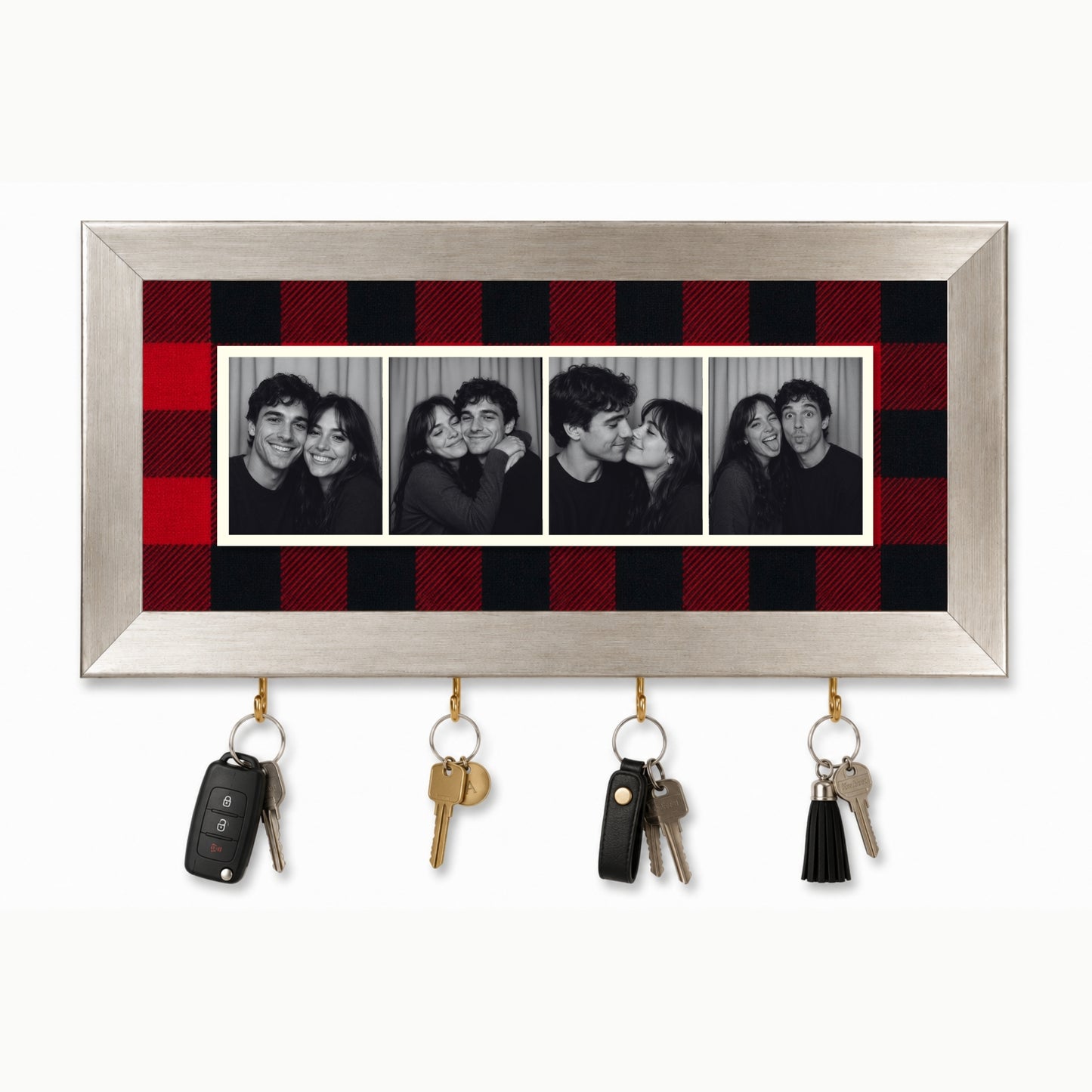 Kişiye Özel Photobooth Yatay Çerçeveli Anahtarlık - Buffalo