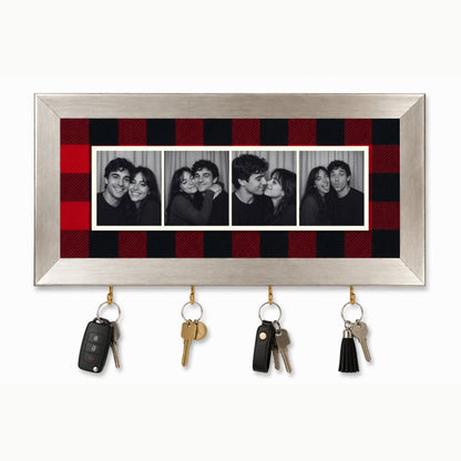 Kişiye Özel Photobooth Yatay Çerçeveli Anahtarlık - Buffalo